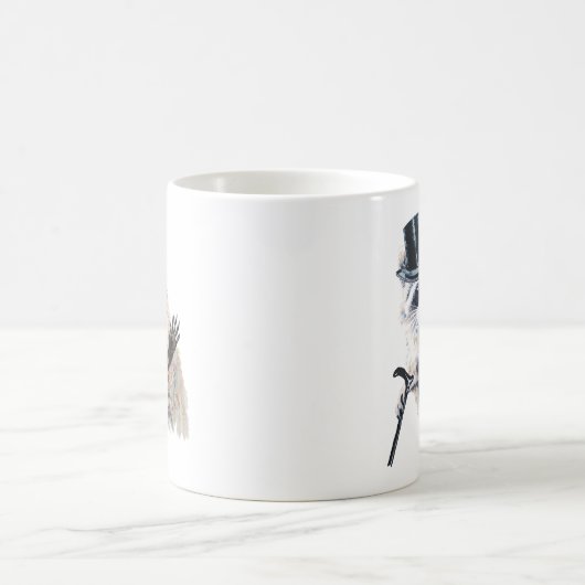 Fun Waterverf neergedrukt Raccu Koffiemok (Center)