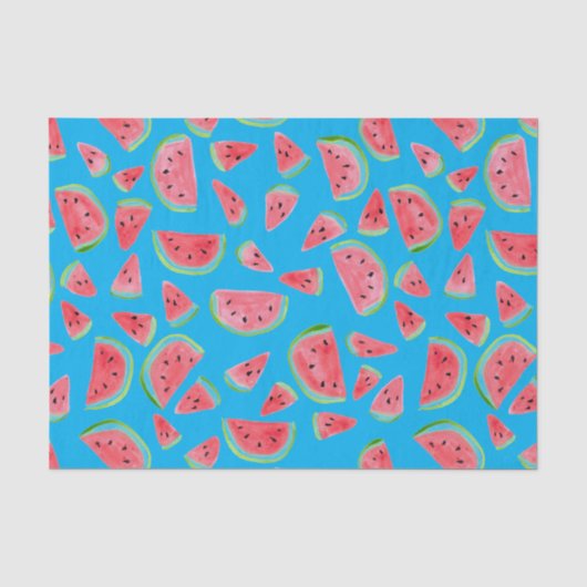 Fun Waterverf Watermeloen Gift Tissuepapier (Voorkant)