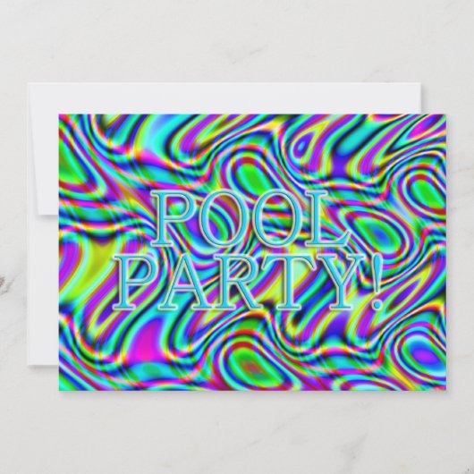 Fun & Wavy Pool Party! Kaart (Voorkant)