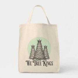 Fun We Drie Koningen grap boom boodschappentas Tote Bag
