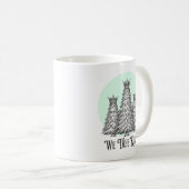 Fun We Three Kings Pun Christmas Tree mug Koffiemok (Voorkant rechts)