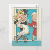 Fun Wedding Card Briefkaart (Voorkant / Achterkant)