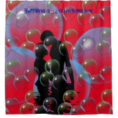 Fun Wedding Gift Idea - Shower Curtain Douchegordijn (Voorkant)