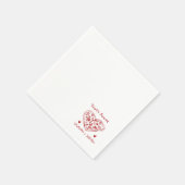 Fun Wedding ,Whimsical Font & Italian Vibes Servet (Hoek)