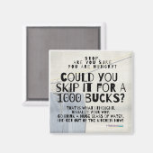 Fun Weight Loss Diet Magnet (Voorkant / Achterkant)