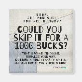 Fun Weight Loss Diet Magnet (Voorkant)