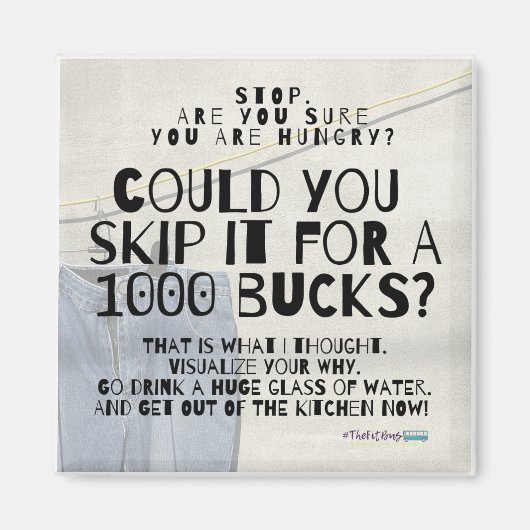 Fun Weight Loss Diet Magnet (Voorkant)