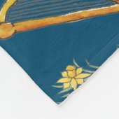 Fun Welsh Emblemen op Blue Fleece Blanket Deken (Hoek)