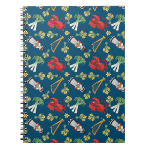 Fun Welsh Emblemen op Blue Spiral Notebook Notitieboek