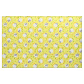 Fun Welsh Sheep on Yellow Pattern Custom Fabric Stof (Fat Quarter)