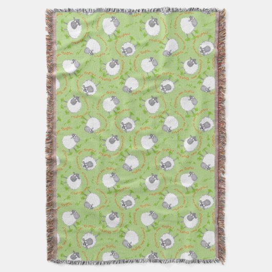 Fun Welsh Sheep Wales Forever Cymru am Byth Deken (Voorkant Verticaal)