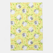 Fun Welsh Sheep, Wales Forever, Kitchen Towel Theedoek (Verticaal)
