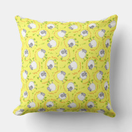 Fun Welsh Sheep, Wales Forever, Pillow of Cushion Kussen