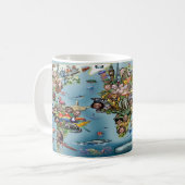 Fun-Wereldkaart Koffiemok (Voorkant links)