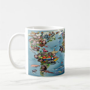 Fun-Wereldkaart Koffiemok