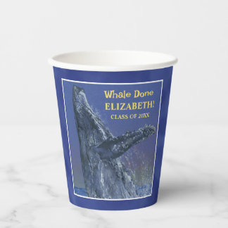 Fun Whale Graduation Party Cup Papieren Bekers