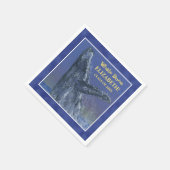 Fun Whale Graduation Party Papier Servet (Hoek)