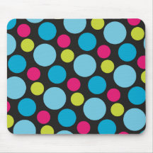 Fun Whimsical Colorful Stippen Turquoise Blue Patt
