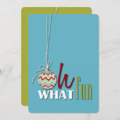 Fun Whimsical-feestelijke uitnodiging (Voorkant / Achterkant)