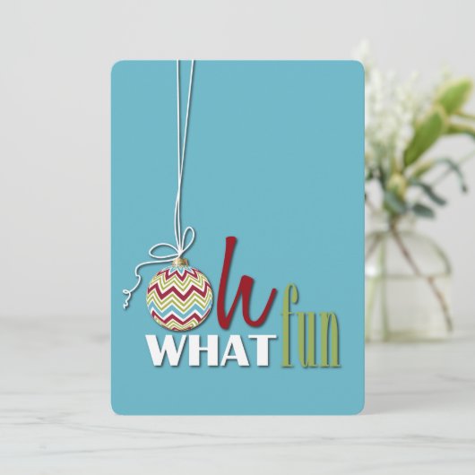 Fun Whimsical-feestelijke uitnodiging (Staand voorkant)