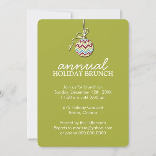 Fun Whimsical-feestelijke uitnodiging (Achterkant)