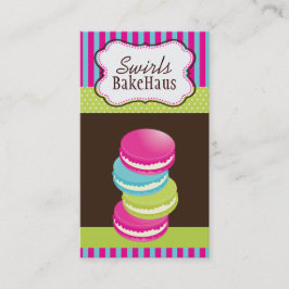 Fun Whimsical Macarons Visitekaartjes