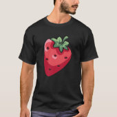 Fun whimsical nu pop aardbei t-shirt (Voorkant)