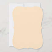 Fun Whimsical Oranje Heart Script First Birthday Kaart (Achterkant)