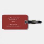 Fun Whimsical Pirate Treasure Map op maat Bagagelabel (Achterkant horizontaal)