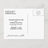 Fun & Whimsical Save the Date Photo Card Briefkaar Aankondigingskaart (Achterkant)