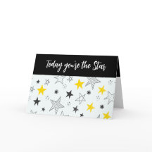Fun Whimsical Stars Add a Name Happy Birthday Kaar