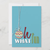 Fun Whimsical - Uitnodiging voor kerstfeestdagen (Voorkant)