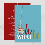 Fun Whimsical - Uitnodiging voor kerstfeestdagen (Voorkant / Achterkant)