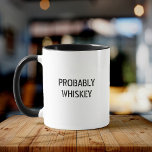 Fun Whiskey Scotch Bourbon Drinker Cool Typografie Mok<br><div class="desc">Grappig moedje voor je vader,  hubby,  vriend OF vriendin,  die een schotsstinkverzamelaar is,  bourbon enthusiast,  of gewoon gewoon gewoon houdt van whisky van allerlei aard! Een cadeau met trendy typografie die volledig aanpasbaar is aan elk ander type alcohol of gezegde!</div>