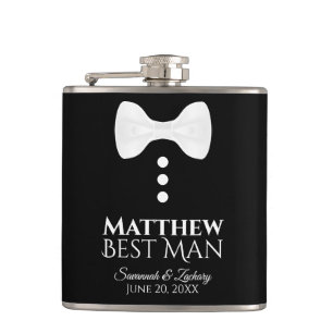 Fun White Bow Stropdas Tuxedo Best Man Wedding Heupfles