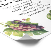 Fun White Garden Baby Hoe groot is haar buikspel Poster (Hoek)