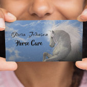 Fun White Horse Care Visitekaartje
