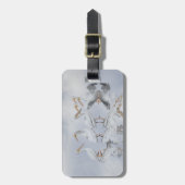 Fun White Pelican Bagagelabel (Voorkant verticaal)