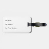 Fun White Pelican Bagagelabel (Achterkant horizontaal)