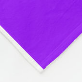 Fun White PICKLEBALL Text Stripes On Bright Purple Fleece Deken (Hoek)