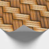 Fun Wicker Basket Weave Cadeaupapier (Hoek)