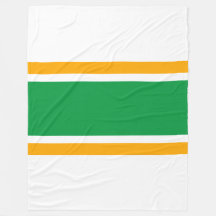 Fun Wide Kelly Groen Geel Wit Racing Stripes