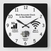 Fun WiFi mobiel meest nauwkeurige klok (Voorkant)