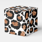 Fun Wild Cheetah Pattern Oerwoud Verjaardagsfeestj Bedankdoosjes (Voorkant Zijde)