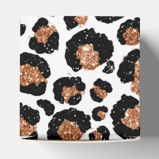 Fun Wild Cheetah Pattern Oerwoud Verjaardagsfeestj Bedankdoosjes (Bovenkant)