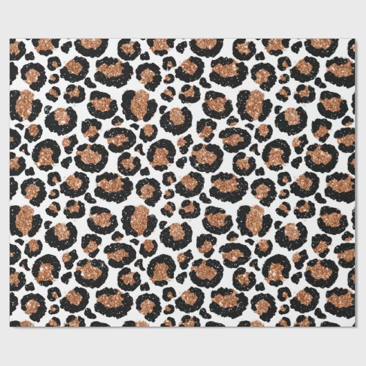 Fun Wild Cheetah Pattern Oerwoud Verjaardagsfeestj Cadeaupapier (Vlak)