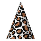 Fun Wild Cheetah Pattern Oerwoud Verjaardagsfeestj Feesthoedjes (Links)