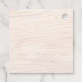 Fun Wild Een Oerwoud Safari Hout Textuur Verjaarda Bedankjes Labels (Achterkant)