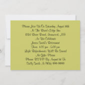 Fun Wild West Yippie Yi Uitnodiging van Ja Partij (Achterkant)