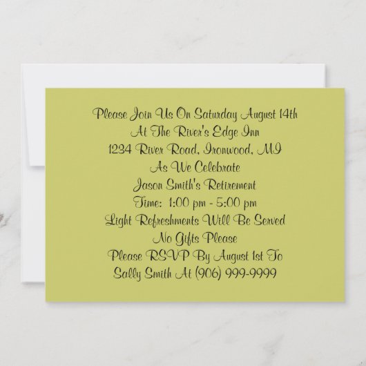 Fun Wild West Yippie Yi Uitnodiging van Ja Partij (Achterkant)